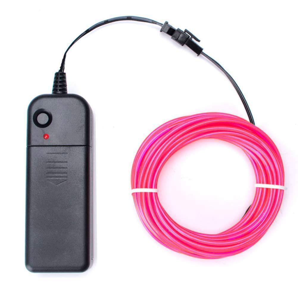 EL Light Emitting Wire Mask: 1m-5m Cold Light Wire, 3V Atmosphere Lighting