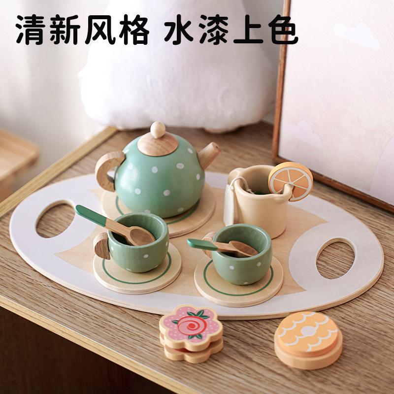 Early Education Toys/Simulation Children's Play-house Games/Simulation Tea Set Wooden Toys