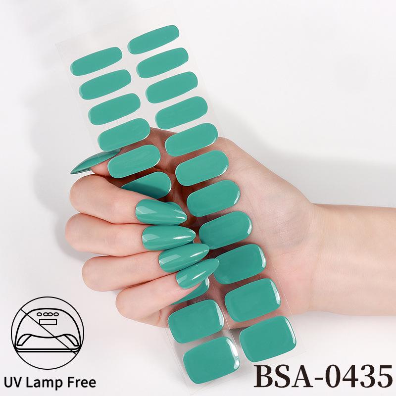 Adesivi per Unghie in Gel Impermeabili Francesi - Carini Cartoni Animati Nail Art Senza Cottura per Stili Europei e Americani
