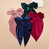 High Quality Velvet Swan Large Butterfly Knot Hair Clip Women Fringe Headwear Hair Accessories Girl Edge Top Clip Headdress