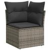 VidaXL Salon de Jardin avec Coussins 7 pcs, Canapés de Terrasse, Ensemble de Meubles de Patio, Mobilier d'Extérieur, Gris 3220499