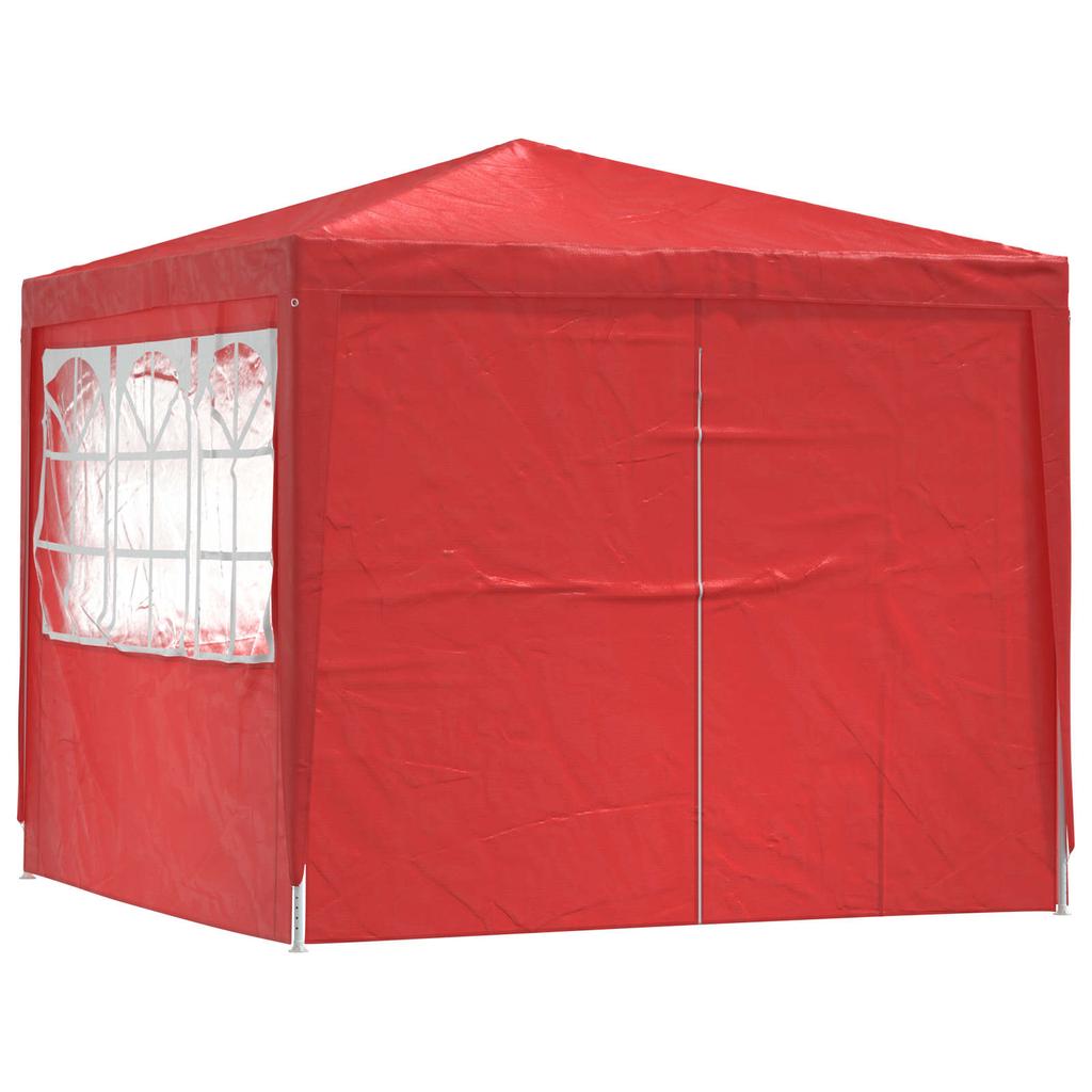 Red Party Tent 250 X 250 X 240 Cm PE and Steel