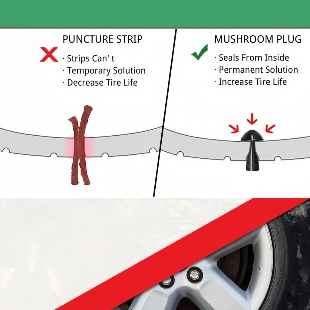 Tire Plugger Tubeless Tire Wheel Repair Gun Kit With Mushroom Rubber Plugs And Nozzle Plugge Car Tire Repair Air Leakage Blockag