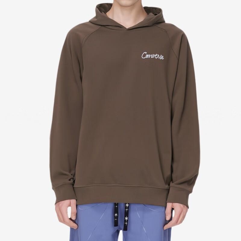 Converse Raglan Elevated Hoodie Asia Sizing 'Brown' Men's 10024580-A03