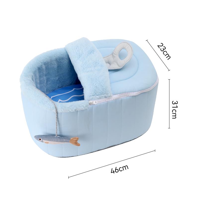 Vintage Telephone Cat House Winter Warm Closed Cave Bed Removable Washable Cotton PP Filling Pet Bed  Kitten Security Nest