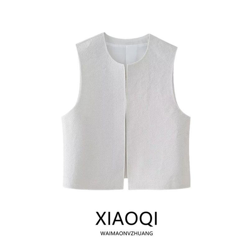Fashion Style 2024 Spring/Summer New Arrival Women's Clothing All-Matching Sleeveless Quilted with Embroidery Vest Jacket 6895051 712