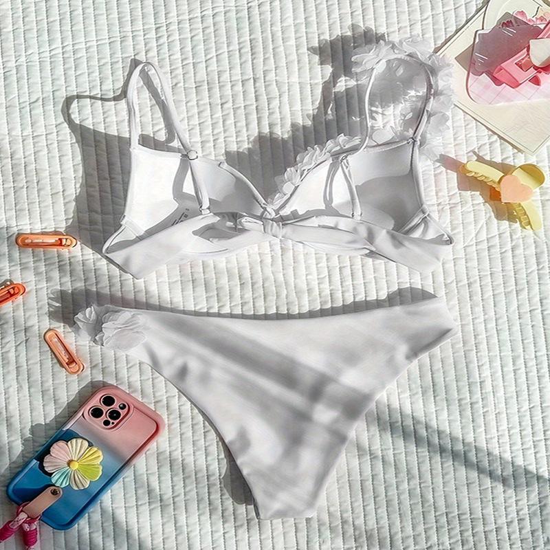 2025 Floral Hard Cup Bikini - European & American Style Sexy Swimwear