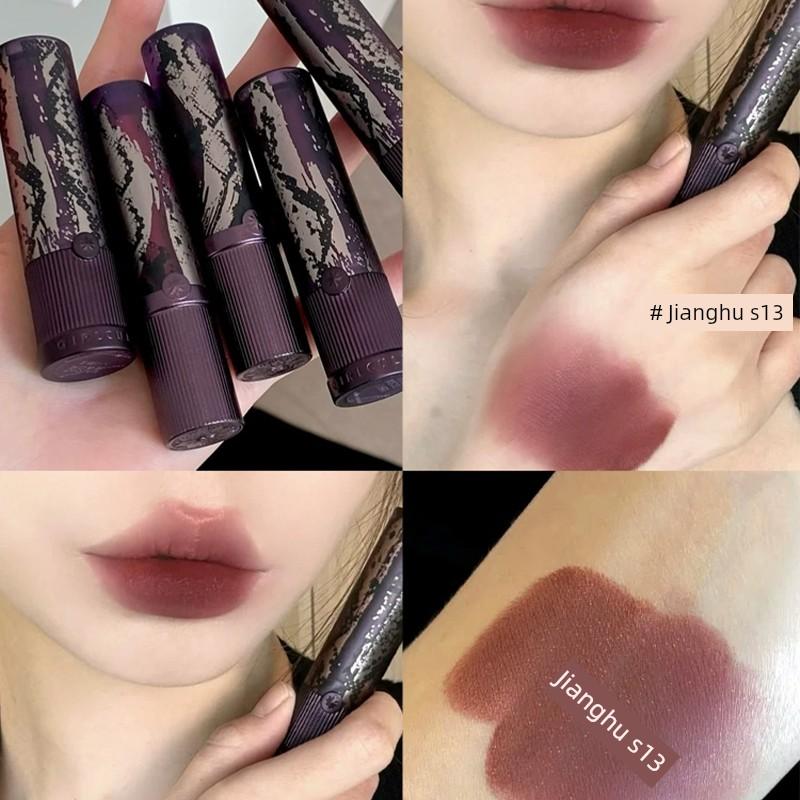 Girlcult Constructive Love Story Matte Lipstick Misty Brown Nude Lip Glaze Red Sandalwood Fennel Fairy