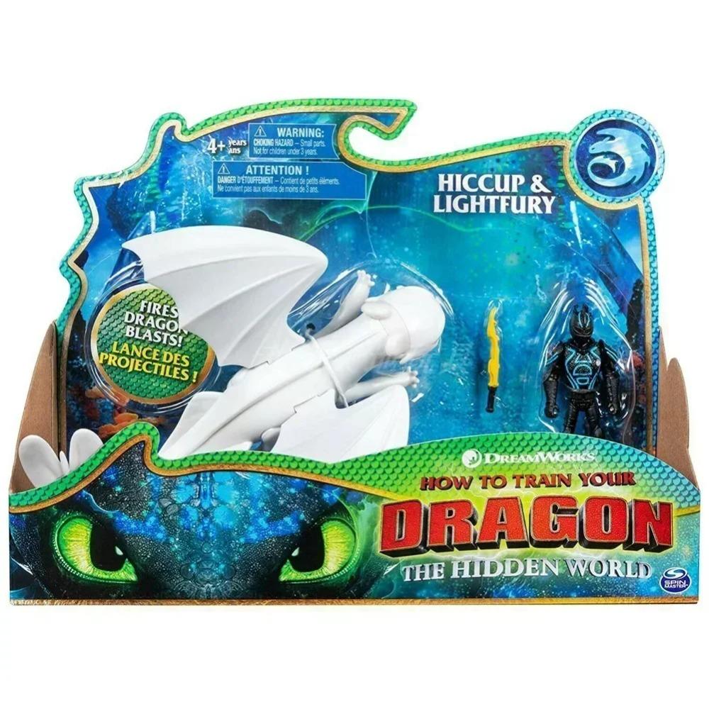 

Toothless Light Fury Original Action Figure Anime How To Cartoon Train Your Dragon Genuine Anime Figure Toy Kids Birthday Gift
