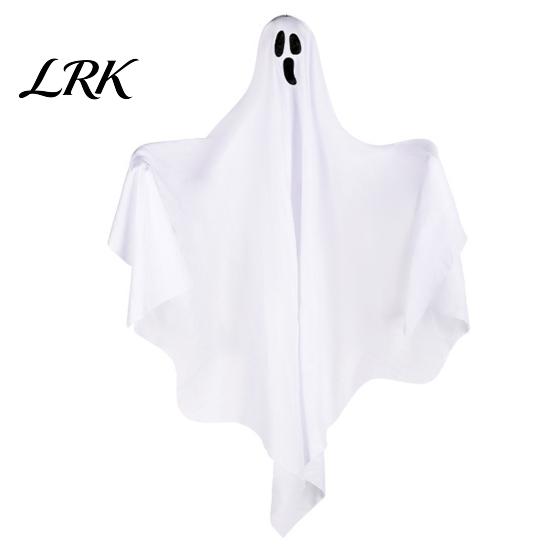 Suspended Ghost Decor Indoor Halloween Hanging Outdoor Decoration, Cute Flying White for Courtyard Front Yard, Porch, Patio, Lawn, Garden, Tree, Party