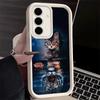 Etui na telefon do Samsung Galaxy A17 A16 A15 A14 A13 Kot Odblaskowy Tygrys Fajne A56 A36 A26 A55 A35 A25 A54 A34 A24 A53 A33 A23 A07 A0