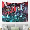 Loona Collage Helluva Boss Anime Tapestry Wall Hanging Aesthetic Home Decoration Tapestries for Dorm Room