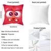 Funny Little Monster Emoticon Pack Cushion Cover Reversible Plush Pillow Cover – For Car, Sofa, Bedroom, Perfect As a Gift.