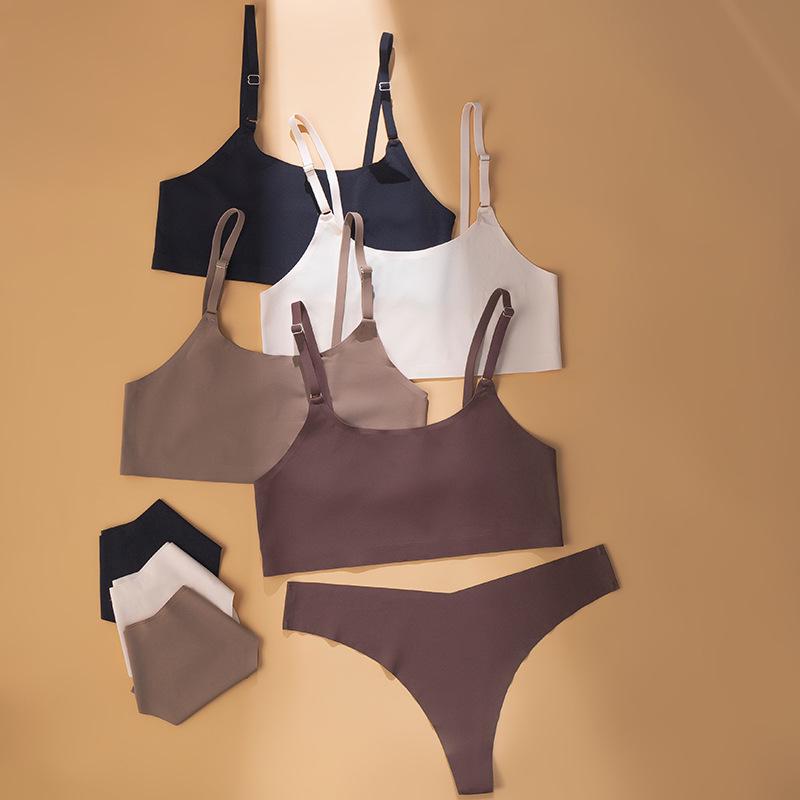 Seamless Wireless Camisole Bra Set: Breathable Push-up for a Sleeker Look