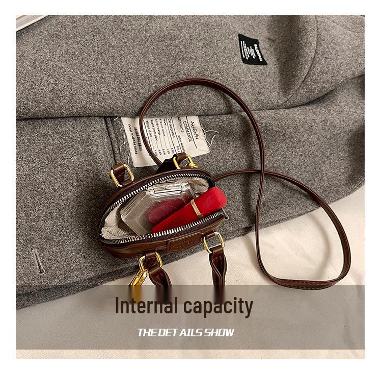 Children's Korean Color Block Mini Crossbody Bag with Earphone and Coin Pouch 2025 Winter Collection