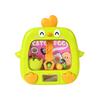 Adorable Yellow Chicken Ball Catcher Educational Toy For Kids In Plastic Material