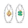 925 Silver Simple Sun Small Sugar Cube Star Moon Women Earring Brilliant Wedding Engagement Star Earrings Jewelry Gifts