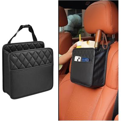 Car Seat Back Organizer, Waterproof PU Leather Backseat Hanging Bag, Multi-Purpose Car Document Holder Multi-Pocket Storage Bag, Car Travel