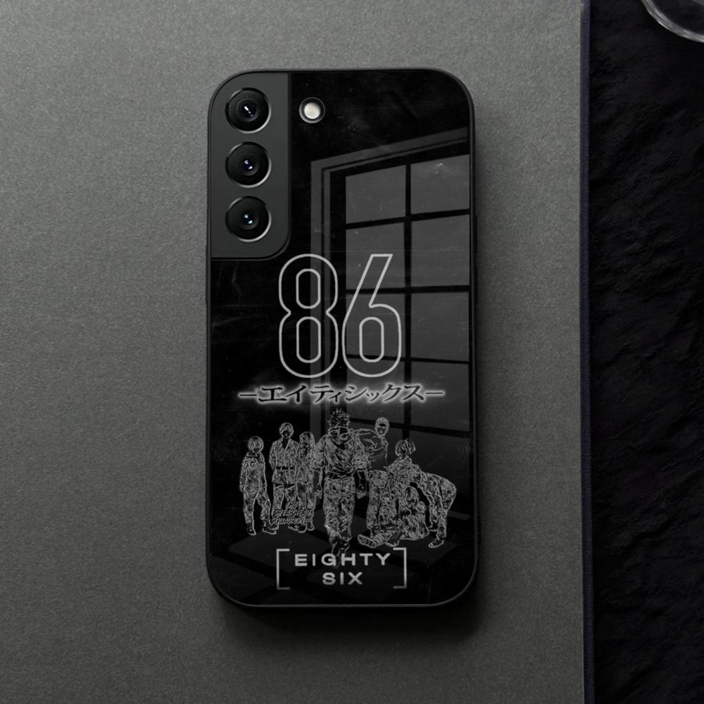 Anime 86 Eighty Six Phone Case Glass For Samsung Galaxy S21 S26 S25 S22 S20 S24 S23 Ultra Fe Plus A16 A34 A54 A24 A53 Coque
