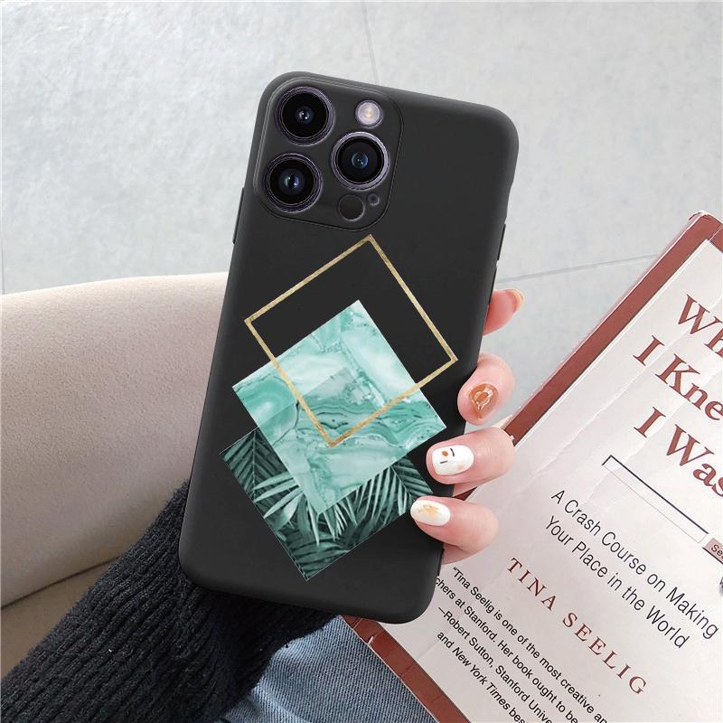 Tālruņa maciņi iPhone 15 Pro 6 14 XS 13 Max XR 12 Mini 7 Plus X SE 8 11 Funny Retro Camera Phone Rakstains mīksts TPU triecienizturīgs bufera apvalks