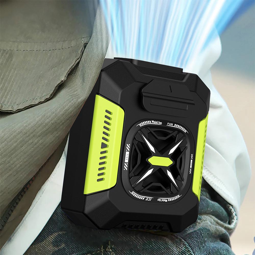 5000Mah Waist Fan Portable Hanging Neck Fan Wearable Shirt Fan With 3 Speed Personal Cool Clip Belt Fan For Outdoor Travel