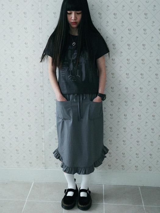 

WONDER VISITOR Flanders Apron Skirt [Grey] single