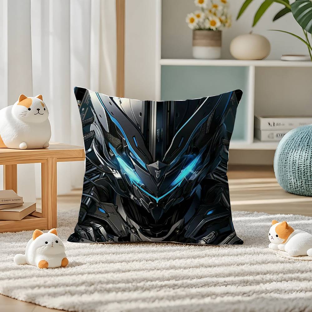 Mobile Suit Gundam Turn A Gundam Anime Plush Pillow Cover Soft Short Plush Cushion Cover For Sofa Bedroom Home Decor Gift