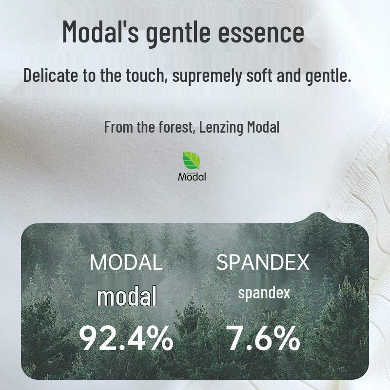 LANGSHA Women's High-Waist Seamless Modal Antibacterial Briefs