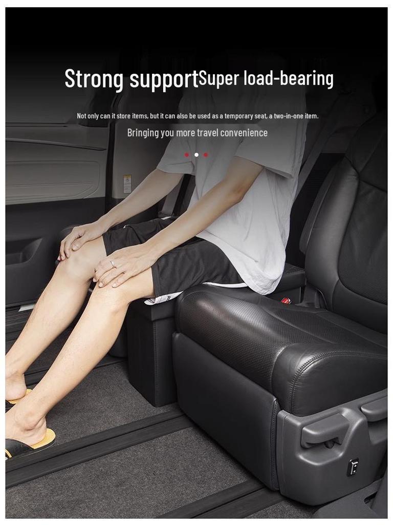 Toyota Sienna Middle Row Foldable Seat Organizer & Storage Box