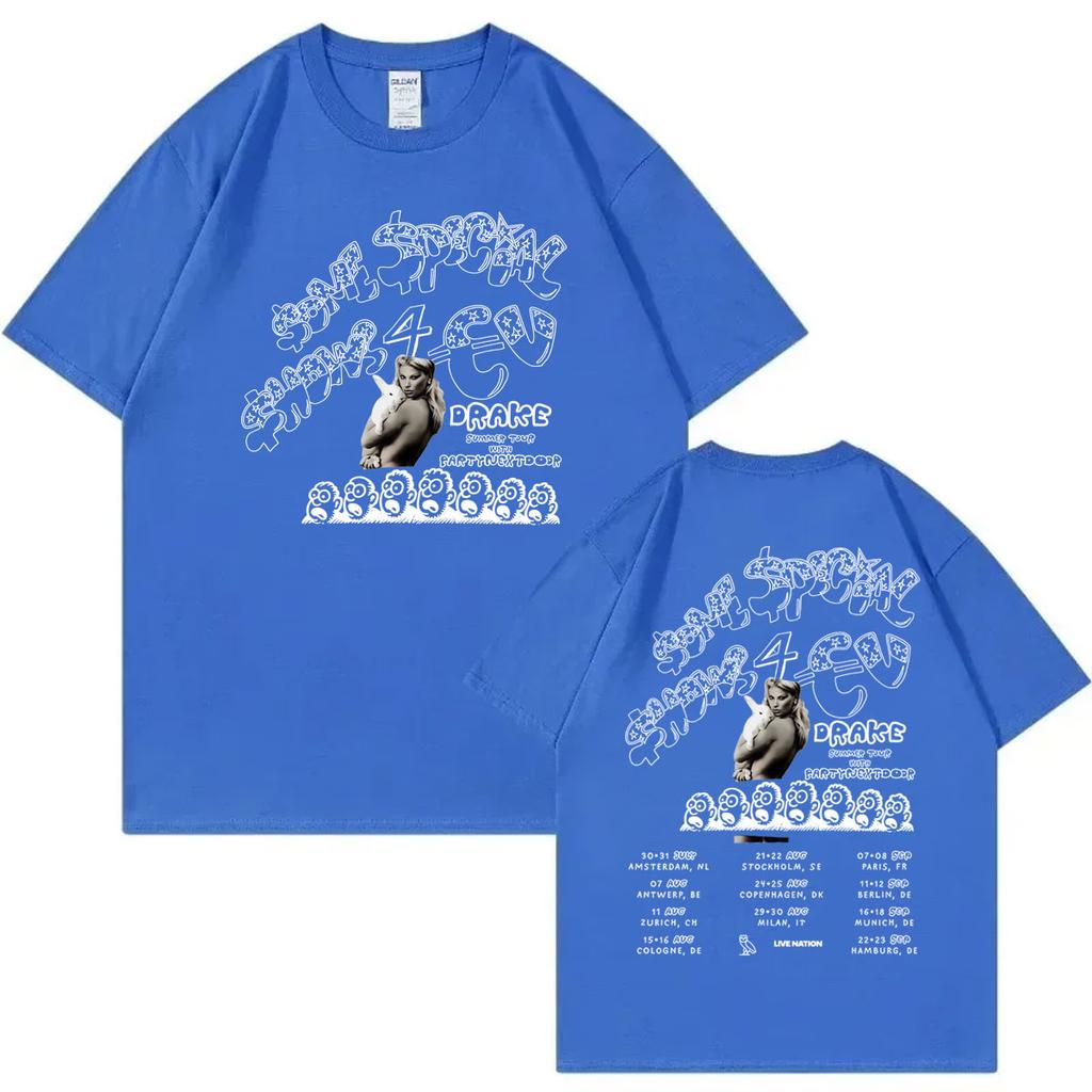 Drake with PARTYNEXTDOOR Some Special Shows 4 World Tour 2025 TShirt Men Women Clothing Hip Hop Fashion Short Sleeve T Shirts