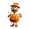 2024 Nye Halloween Gresskarfigurer Dekorasjoner Ornamenter Resin Gresskarfigur Hjemmeborddekor Halloween Thanksgiving-fest