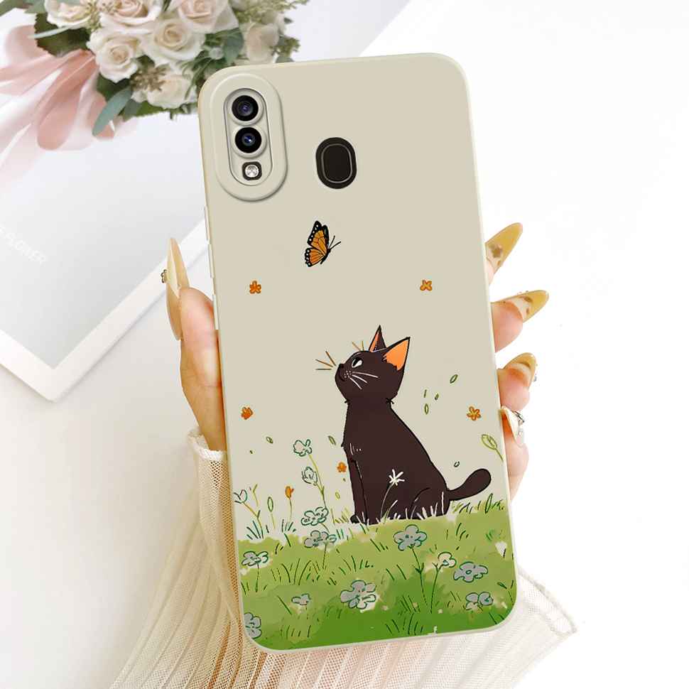 Flower Painted Cover For Samsung Galaxy A20s A20 A20e Luxury Girl Phone Cases For Samsung A20 A 20 s 20e A20s Soft Funda