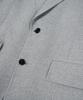 Birbante Melange Setup Blazer Jacket - Light Grey