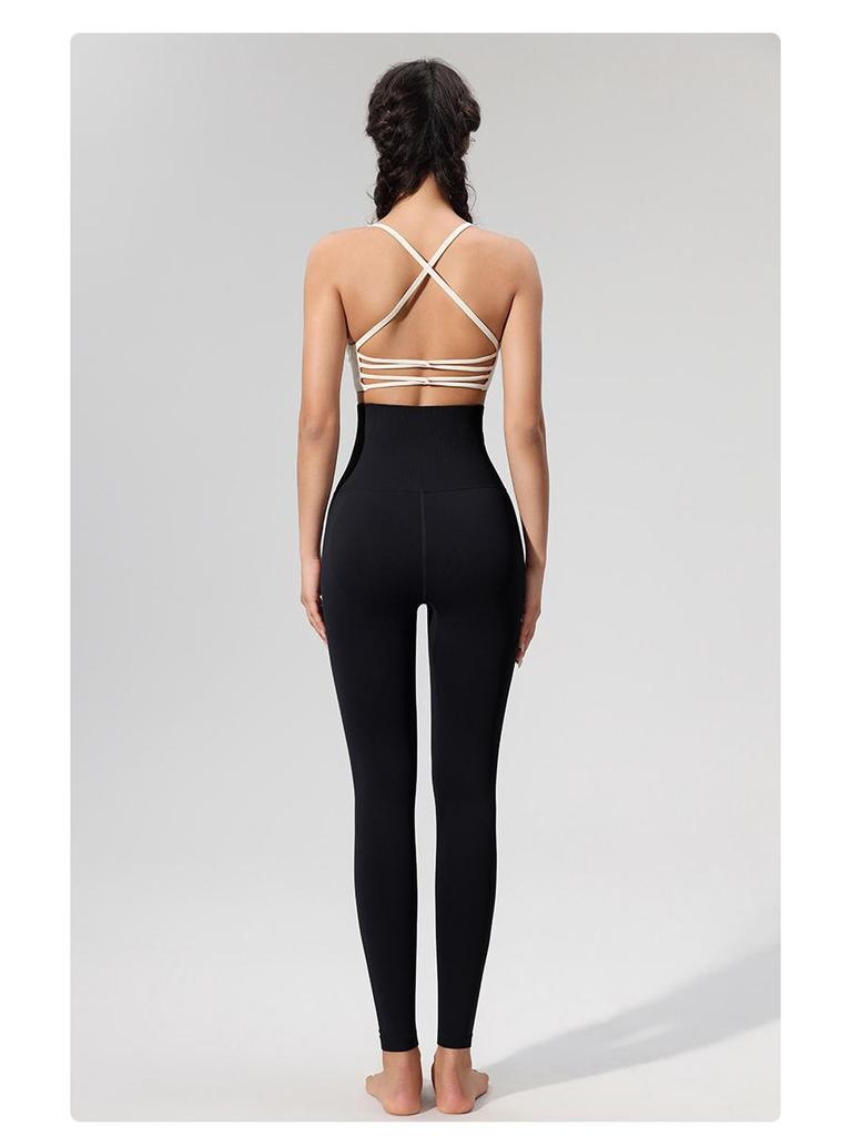 High-Waist Women's Sports Leggings with Tummy Control and Hip Lift