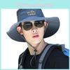 Hat Fishermans Summer With Wide Brim Breathable Design And Printing Letter