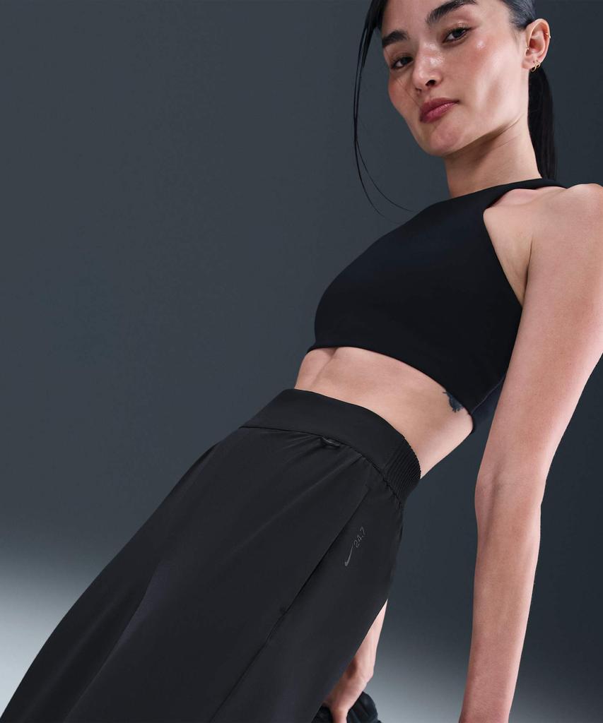 NIKE 24.7 Perfect Stretch Dry Fit High-Waisted Loose Barrel Leg Pants W - Black:Dark Smoke Grey / Hq0231-010