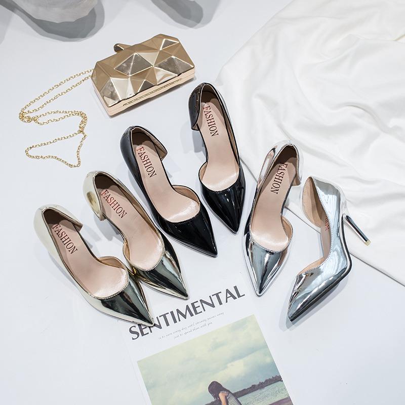 20 Autumn and Winter New High-heeled Thin-heeled Foot Cover Casual Professional Fashion Single Shoes Women's Tide