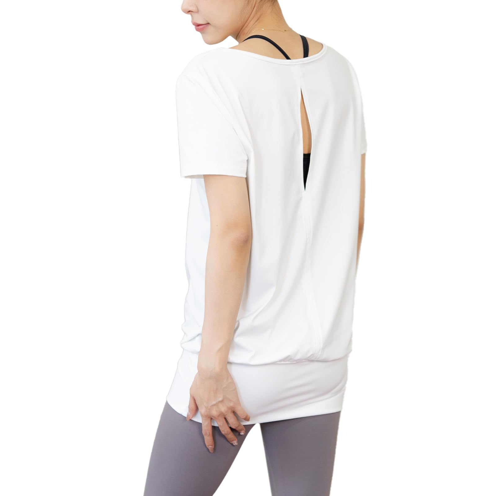 

Йога Длинный Свободный Фитнес Длинный Охлаждающий УФ Популярный [iito.seasons] Одежда, Открытая спина, Не перекручивающийся верх, Длина, Посадка, Одежда, Подчеркивающий фигуру, Длина, Футболка, Тонкий, белый