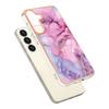 YB IMD Series-16 Style-E For Samsung Galaxy S24 Marble Case 2.0mm TPU Anti-Scratch Phone Cover