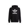 adidas Originals Trefoil Classic Hoodie, Men Daily Sports Casual Loose Comfortable Black Hoodie H06667