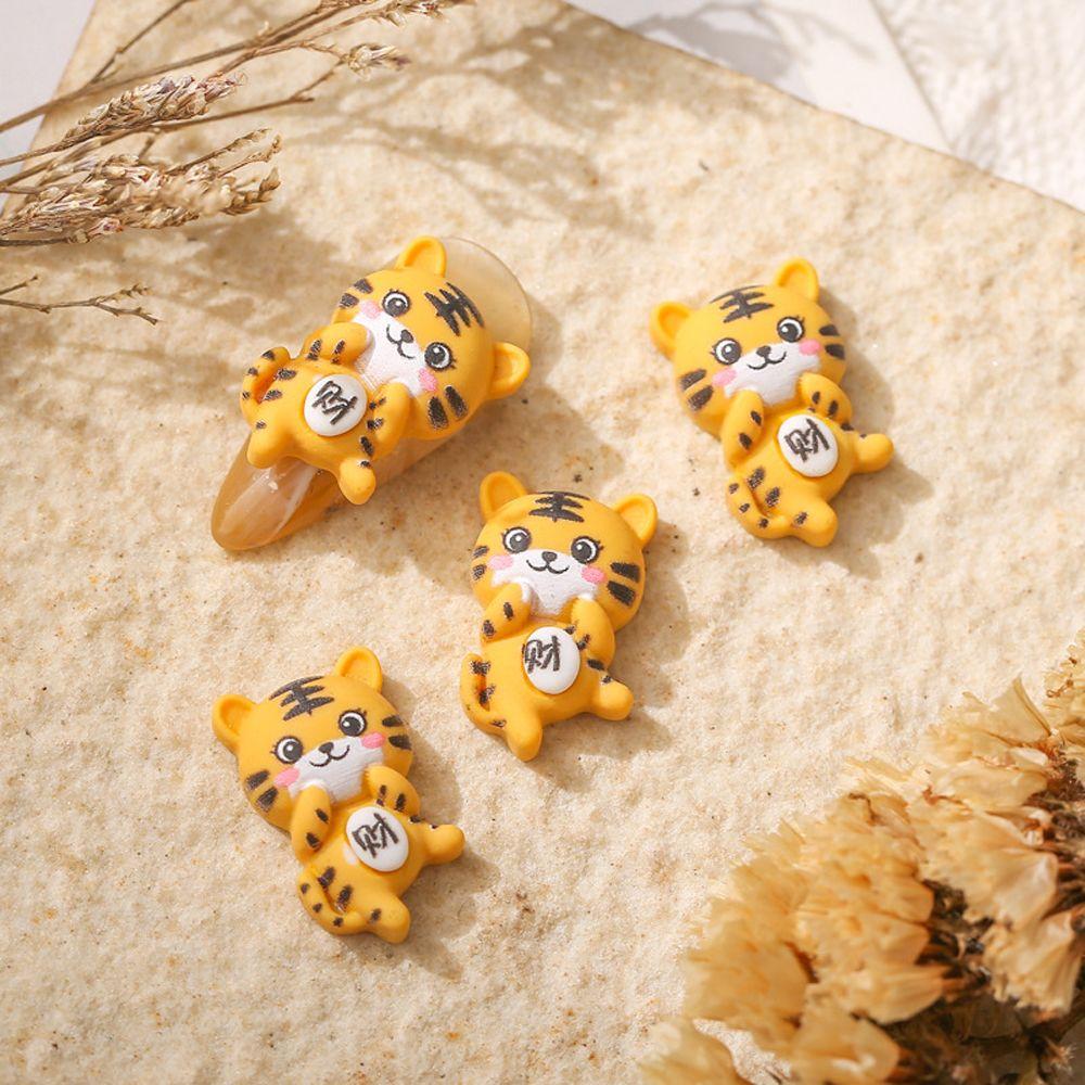 

Resin Yellow Cartoon Nail Art Decorations 3D Nail Art Rhinestone New Year Nail Art DIY Nail Jewelry F