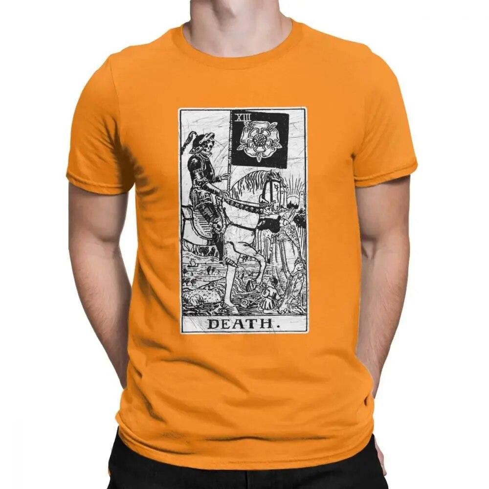 Unisex T-Shirt Death Tarot Card Major Arcana Fortune Telling Occult Cotton The Magician Empress T Shirt Oversized