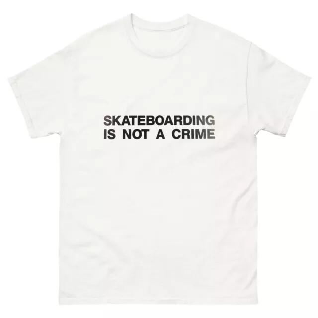 Skateboarding Is Not A Crime Vintage 80s Retro skateboarding T Shirt Unisex T-Shirt XXXL