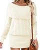 Ladies' Color Knitted Sweet Temperament Dress