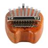 Mini Kalimba 8 Tangenter Tommelpiano Massivt Tre Barnegave for Nybegynner Bærbar med Lanyard