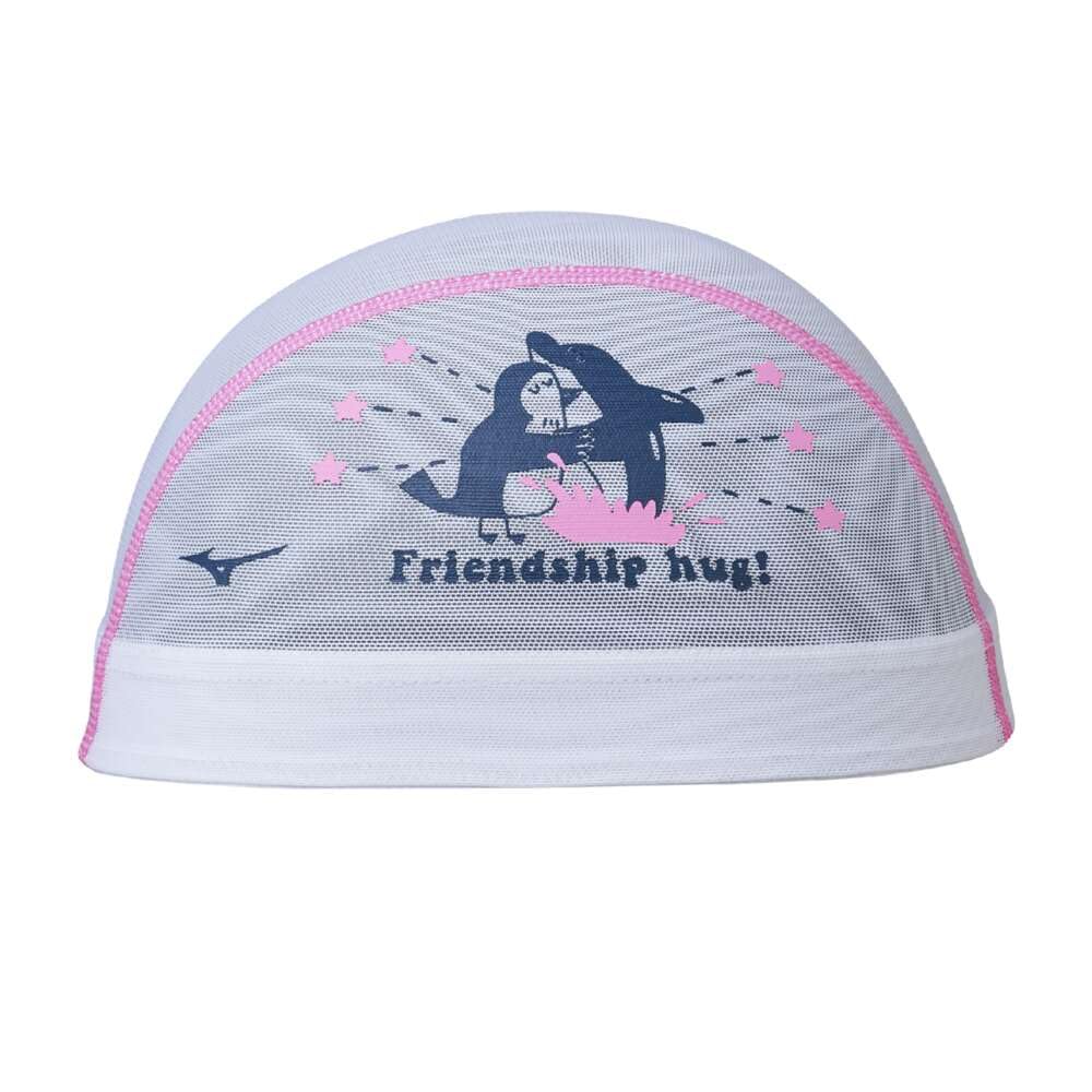 Mizuno Czepek Siatkowy do Pływania Wyczynowego i 2024 N2JWB514 Rozmiar L Czepek, Czepek, Fitness, Model Jesień/Zima, Unisex, 01, Biały,