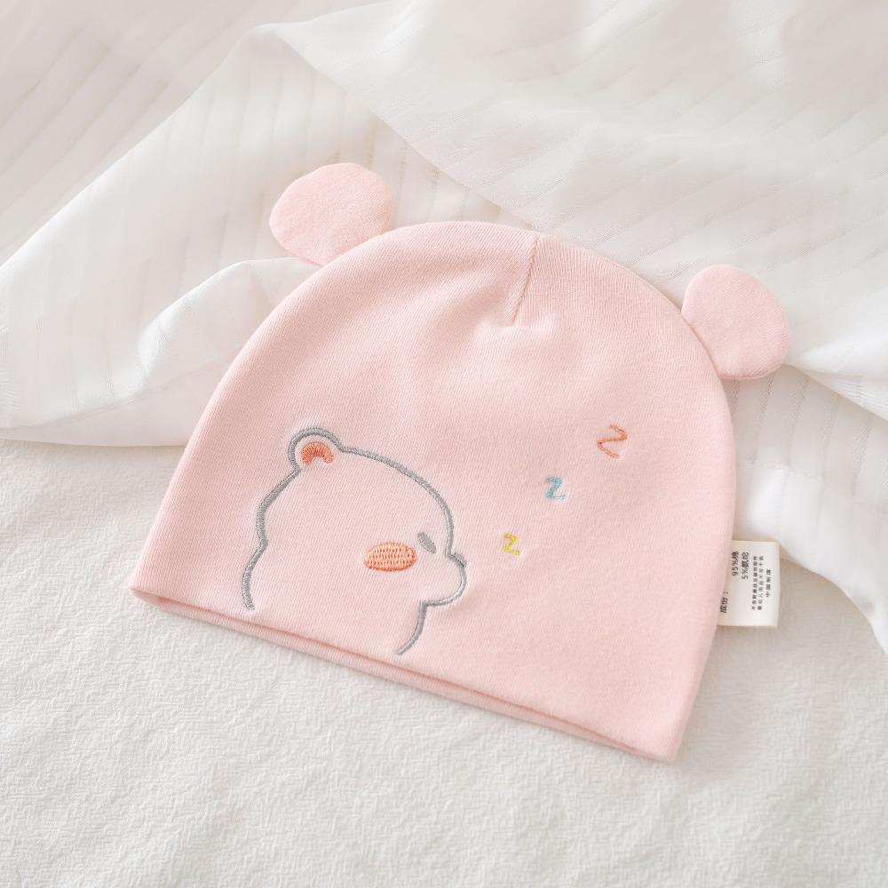 0-3 Months Baby Fetal Cap Print Infants Beanie Cap Windproof Newborn Hats  Autumn