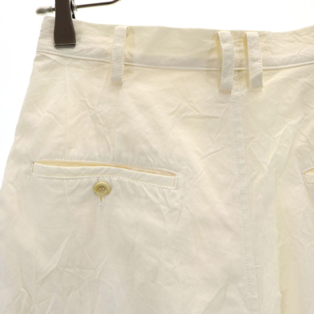 Unused Y's Washer Processing Boot Cut Pants S Ivory Youji Yamamoto Women Used