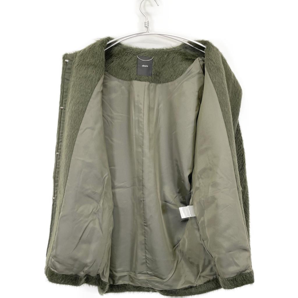 ebure 3610200135 Thule Alpaca Shaggy Collarless Short Coat coat 36 greenUsed