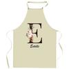 Tablier De Cuisine - Estelle Lettre - Impression Bretonne - Coton Épais Résistant - Fabrication Française